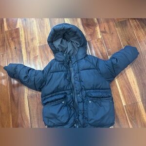 Zara boys navy blue puffer jacket 5-6 years